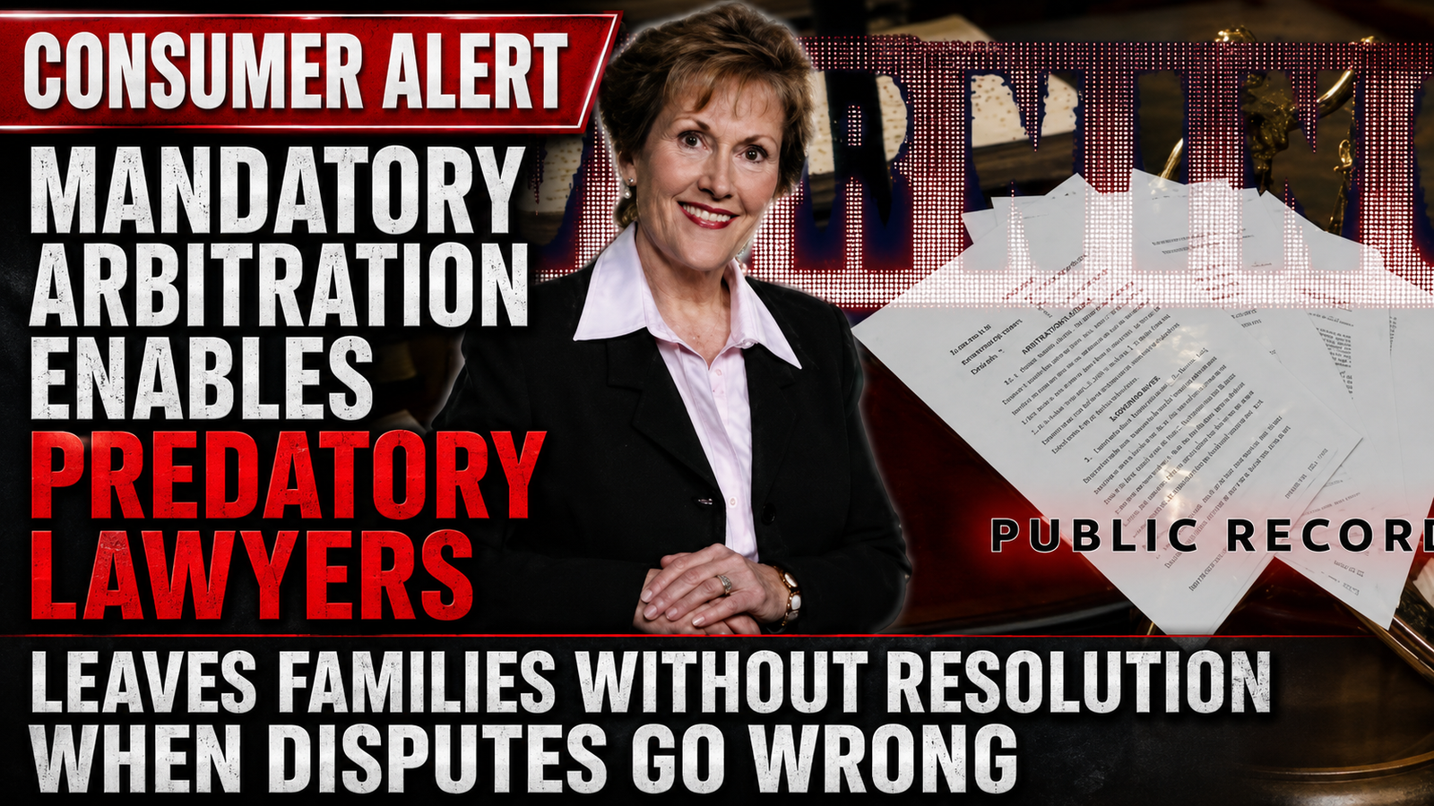 News article: “CONSUMER ALERT: Mandatory Arbitration Enables Predatory Lawyers and Leaves Families Without Resolution When Disputes Go Wrong” - Hidden Arbitration Clauses allow attorneys like Jorge Borunda, Nick Abaza, and Michael Trevino to Collude with Corrupt Dishonest Arbitrators like Anne Ashby to Rig Arbitrations in Texas in Favor of Attorneys who otherwise would have lost with the consumer protection laws favoring their former Clients Caroline Allison and Richard Allison